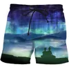 Shorts pour hommes Hawaii Beach 3D bord de mer et lever du soleil imprimé pantalons courts décontractés maillot de bain d'été hommes maillots de bain