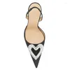 Sandały w kształcie serca super cienkie obcasowe kostki Pasek stelitto spiczasty palce Bling Crystal Women Buty dla kobiet