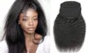 Грубый хвост яки 100 человеческих волос на шнурке с заколками для женщин Перуанские девственные кудрявые прямые волосы в хвосте Ex3127999