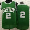 カスタムメンズ女性青年キッズボストン '' 'celtics''2 Red''auerbach 3 Dennis''Johnson Green Camo Black White Red Red Retro Basketball Jersey