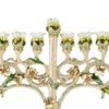 Bougeoirs Hanukkah Menorah 9 Branches Titulaire Élégant Pièce Maîtresse Ornements Candélabre Candélabre Pour Tabernacle Décor À La Maison