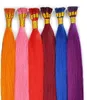 Vendi 100 veri trattamenti per capelli alla cheratina brasiliana I Tip Extension per capelli Blu Rosso Grigio Rosa Rosso Viola Vari capelli colorati 1424i4295473