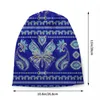 Berets Evil Eye Butterfly Charm Bonnet Hüte Hip Hop Strickmütze für Männer Frauen warme Winter Skullies Beanies Caps