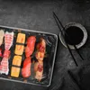 Wyjmij pojemniki 20 szt. Plastikowe sushi pudełko jednorazowe tacki do serwowania taley do imprezowego jedzenia w formie bufetu