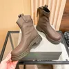 Projektant Chelsea Boots Luksusowe klasyczne buty z literami Kobiety moda w stylu brytyjski styl vintage czarne brązowe buty Martin