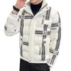 Down jacket for men's new standing collar youth men's clothing, lightweight and warm, winter short and thick coat