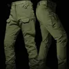 Ensembles tactiques pour hommes hiver peau de requin costume militaire coquille souple coupe-vent imperméable vestes chaud polaire Cargo pantalon armée uniforme 240102