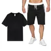 Survêtements pour hommes Summer Cotton Lin Shirt Set Casual Outdoor 2 pièces Costume et vêtements à la maison Pyjama confortable respirant plage à manches courtes BSL