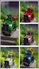 Retro Style Solar Pickup Truck Garden Ornaments Flower Pot With Car Light Yard Home Decoration Outdoor Garten Gift Party Favor6737806