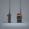 6 pièces BAOFENG talkie-walkie 15quot LCD 5W 136174MHz 400520MHz double bande avec 1 lampe de poche LED Blacka521031353