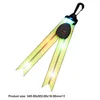 Outdoor Bags Pvc Reflector Pendant Usb Rechargeable Led Keychain Waterproof Mtifunction For Walking Running Cycling Drop Delivery Spor Ot85W