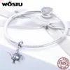 WOSTU 925 Sterling Silver Lamp of Aladdin Dangle Charm Fit Original DIY Beads Bracelet Lucky Jewelry Gift FIC703225Q
