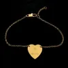 Högkvalitativ 3 färger Kvinnor Designer Bangles Love Heart Pendant Rostfritt stål Guld Pated Luxury Style Par Armband Lady Part244R
