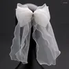 Coiffures pinces à cheveux à grand nœud pour mariée de mariage avec accessoires de voile Barrette