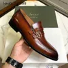 Berluti Mens habille chaussures chaussures en cuir Nouvelles affaires bruti mens décontractées à la mode et beau oxford un pas Lazy RJ 35fp zllt rcdc