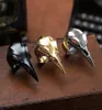 Moda Viking Crow Pierścień Kobiety Mens Punk Rock Animal Długie pierścionki Vintage stal nierdzewna gotycka nordycka amulet biżuteria 7840709