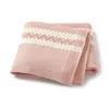 Couvertures Swaddling Né Bébé Naissance Tricot Couverture Trucs Pour Bébé Été Mâle Poussette ER Super Doux Serviette De Bain Chambre Jeter Enfant Literie Otpqf