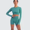 Conjuntos ativos roupas de yoga terno de fitness conjunto de treinamento treino shorts femininos com e topo curto push-up roupas esportivas ginásio