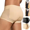 Mutande Uomo Imbottitura rimovibile Boxer Intimo Pantaloncini per il potenziamento del sedere Mutandine maschili BuLifter Ingrandisci Push Up