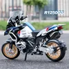 Autos aus Druckguss, Modell 1 12 R1250GS ADV, Legierung, Druckguss-Motorrad, Spielzeugfahrzeug-Sammlung, Sound und Licht, Off-Road-Autocycle-Spielzeugauto, 230113