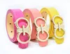 Design Kids Belt Candy Color for Girls Boys Women Dresses Justera Belt Pu Leather Belt Cummerbund Whole1383012
