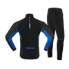 Arsuxeo Men Winter Cycling Jackets Set Fleece Thermal WindProof Water Bicycle Jerseys Pants Bike Suits Reffertive240102