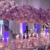 10 pièces) 60 cm à 100 cm) décoration mariage pièce maîtresse de mariage grand candélabre en métal doré support à fleurs centres de Table de mariage fête route plomb événement décoration 203