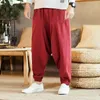 Pantaloni da uomo Uomo Harajuku Nero Cargo Harem 2024 Cavallo basso Pantaloni da uomo Tasca Streetwear Pantaloni sportivi Hip Hop Pantaloni maschili coreani