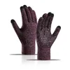 Fietshandschoenen Rimiut Gebreid Touchscreen Voor Herfst Winter Warm Antislip Geschikt Rijden Rijden Volwassen Mannen Vrouwen