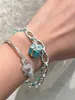 2024Pulsera tiffanyism Diseñadores de lujo Pulsera Pulsera de oro para mujeres Amor Joyería Sello Grabado Letra Pulsera Moda Elegante Joyería Regalo B GHUF