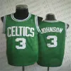 カスタムメンズ女性青年キッズボストン '' 'celtics''2 Red''auerbach 3 Dennis''Johnson Green Camo Black White Red Red Retro Basketball Jersey