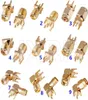 Lighting Accessories 10Pcs SMA Female Jack Male Plug Adapter Solder Edge PCB Straight Right Angle Mount RF Copper Connector Socket3953942