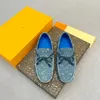 Hombre Hockenheim Moccasin Denim Blue Gloria Lofa Slip On Driver Zapatos Hombres Mocos de trabajo hechos a mano Moccasins lujosos de cuero de cuero de cuero