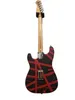 78 Eruption Frankenstein Variant Black and Red Tribute Guitar Striped H Guitar