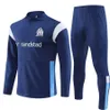 Marseilles Boys Tracksuits 2023 Psges Om Kids Kids Football Kits 2024 Mbemba ndiaye Vitinha Men Soccer Tracksuit Suit 23 24 Chandal Futbol Survlement Foot Tuta