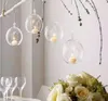 Chandelier en verre suspendu boule de verre bougeoir décoration de la maison de mariage peut être placé bougie électronique chandelier en verre 8 cm 15627628