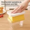 Garrafas de armazenamento caixa de corte de manteiga cortador geladeira crispersealed keeper recipiente multifuncional cozinha babados