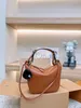 2024 Fashion LOE Crossbody Bag Women's Large Capacity Zipper Opening Leather Luxury Versatile Designer Simple Shopping Bag loeewes Bags