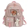 Studie Women Laptop Backpack Boys Dziewczęce książki szkolne torby dla nastoletnich dziewcząt Kawaii College Student Kids Book Bag Rucksack 240102