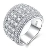 Nowy mody cyrkon męski Diamond Wysokiej jakości pierścionki zaręczynowe dla kobiet srebrna biżuteria na obrączkę 13771039