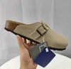 Designer Sandaler COGS FÖR MÄN Kvinnor Tyskland Slides mode CLOG Sliders Shoes Summer Beach Sandal Loafer Slippers Suede Snake Leather Buckle Slipper