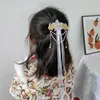 Haaraccessoires Bloem Kwastje Eendenbek Clip Vrouwen Oude Stijl Haarspeld Kinderen Lint