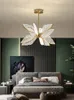 Pendant Lamps Modern Butterfly Living Room LED Lamp Nordic Simple Bedroom Kitchen Creative Golden Transparent Acrylic NJ70611