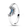 Pandoras Ring Designer Biżuteria dla kobiet Oryginalna wysokiej jakości pierścionki zespołu Silver New Fashion Womens Pierścień Silver Meteor Ring Prezent