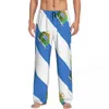 Men's Sleepwear San Marino Flag 3D Casual Pajama Pants Drawstring Pockets Sleep Bottoms 2024 Male Printed Loose Straight Trousers