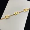 Pulseras con dijes de oro Brazalete geométrico Colgante para mujer Diseñador de joyería Pulsera fina dorada Marca Victory Gate Cuerda Cadena Adorno de muñeca 2024