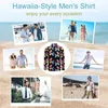 Camisas casuais masculinas aquarela balão camisa masculina cães impressão outono y2k blusas impressas manga longa moda roupas de grandes dimensões presente