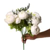 Decorative Flowers Faux Silk Peonies Bouquet High-quality European Style Artificial Peony Bouquets For Diy Art Craft Wedding Home Decoration