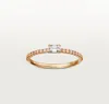 Love Diamond Ring Designer Jewlery Women Engagement Wedding Rings Luxury Moissanite Ring Rose Gold Silver Titanium2066676