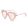 Sonnenbrillengestelle, Herz-Nieten-Sonnenbrille der Designermarke, pfirsichfarbene, UV-beständige, herzförmige, bonbonfarbene Sonnenschutz-AFLS